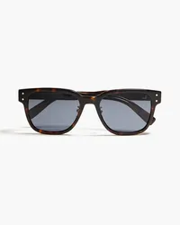 Dunhill Tortoiseshell-print acetate square-frame sunglasses - Black Black