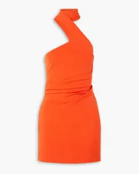 GAUGE81 Lauli asymmetric halterneck stretch-jersey mini dress - Orange Orange