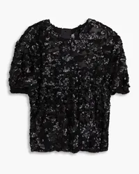 Rag & Bone Gia sequin-embellished crepon top - Black Black