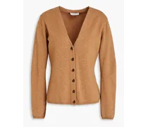 Wool-blend cardigan - Brown