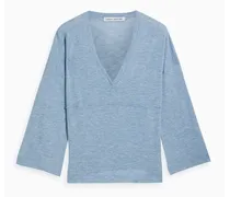 Mélange cashmere top - Blue