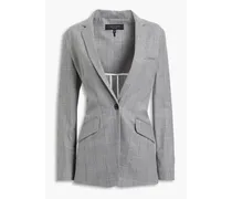 Andre checked wool blazer - Gray
