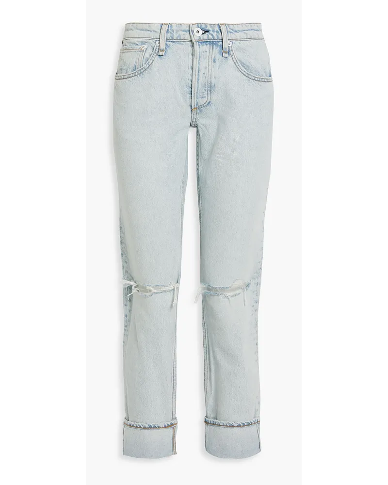 Rag & Bone Rochelle distressed boyfriend jeans - Blue Blue