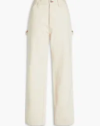 Maison Margiela High-rise straight-leg jeans - White White