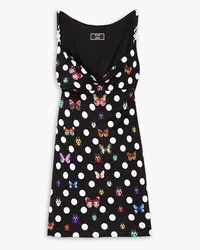 Versace Dua Lipa printed woven dress - Black Black