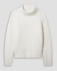 Nili Lotan Amaya ribbed cashmere turtleneck sweater - White White