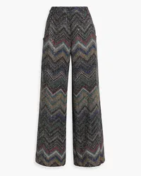 Missoni Sequined jacquard wide-leg pants - Black Black