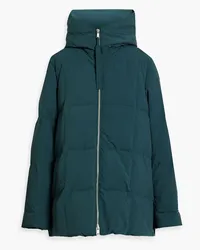 Jil Sander Quilted shell hooded down coat - Blue Blue