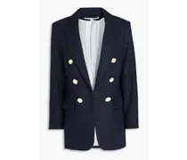 Bexley Dickey linen-blend twill blazer - Blue