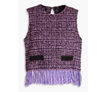 Tweed top - Purple