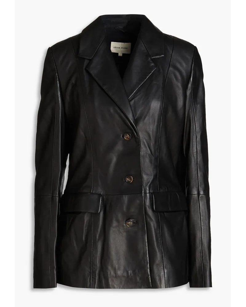 Loulou Studio Stovset leather blazer - Black Black