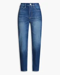 Frame Denim Le High 'N' Tight faded high-rise tapered jeans - Blue Blue