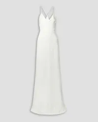 GALVAN Punta crepe gown - White White