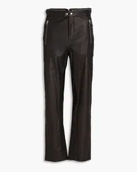 Rag & Bone Sedona leather straight-leg pants - Black Black