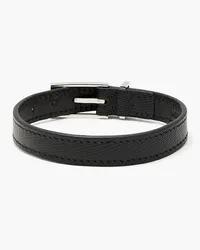 Montblanc Leather bracelet - Black Black