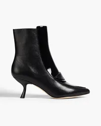 Tory Burch Patent-leather and leather ankle boots - Black Black