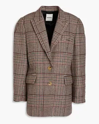 Sandro Prince of Wales checked wool-blend blazer - Brown Brown