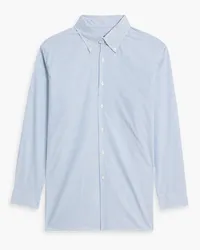 Dunhill Striped cotton-poplin shirt - Blue Blue