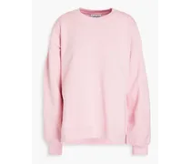 Cotton-blend fleece sweatshirt - Pink