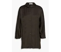 Gitaka satin-jacquard shirt - Gray