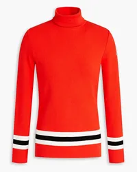 FUSALP Judith striped stretch-knit turtleneck sweater - Orange Orange