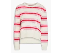 Striped cotton sweater - Pink