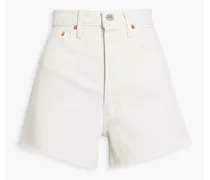 Denim shorts - White