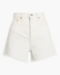 RE/DONE Denim shorts - White White