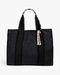 RED Valentino On The Way faille tote - Black Black