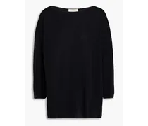 Metallic knitted sweater - Black