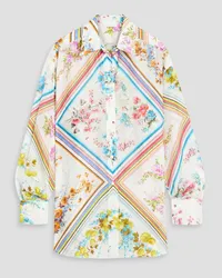 Zimmermann Printed silk shirt - White White