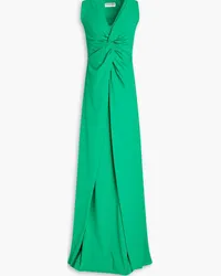 Chiara Boni Opera twist-front jersey maxi dress - Green Green