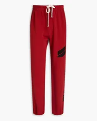 James Perse Printed French cotton-terry track pants - Red Red