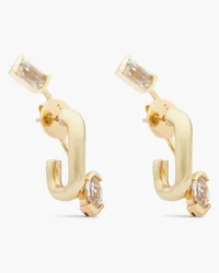 Cornelia Webb 24-karat gold-plated topaz earrings - Metallic Metallic