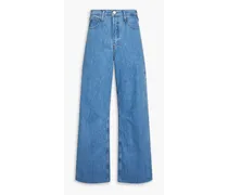Le High N Tight faded high-rise wide-leg jeans - Blue