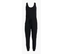 Stretch-Micro modal jersey jumpsuit - Black