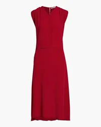 Acne Studios Gathered crepe midi dress - Red Red