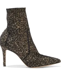 Gianvito Rossi Fiona bouclé-knit sock boots - Black Black