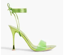 Spice Glass 95 leather and PVC sandals - Green