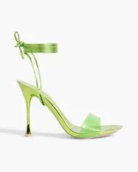 Gianvito Rossi Spice Glass 95 leather and PVC sandals - Green Green