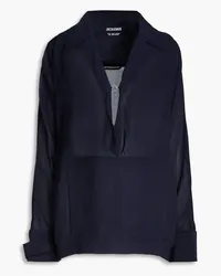 Jacquemus Marino woven top - Blue Blue