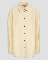 Loulou Studio Ora suede shirt - White White