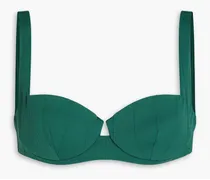 Danica ribbed underwired bikini top - Green