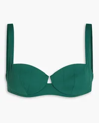 Onia Danica ribbed underwired bikini top - Green Green