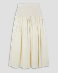 Joseph Seaton ribbed-knit and woven maxi skirt - White White