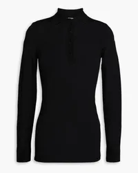 Totême Wool polo shirt - Black Black