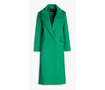 Givera wool-blend brushed-felt coat - Green