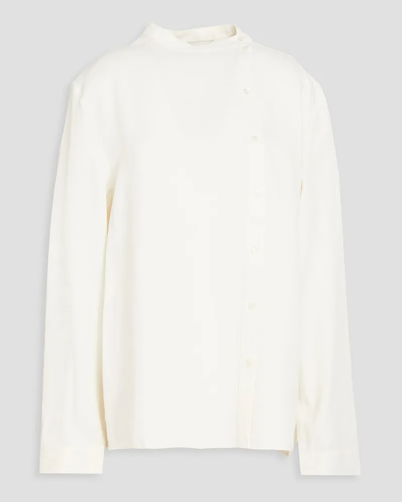 Loulou Studio Satin-twill shirt - White White