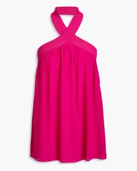 Moschino Crepe de chine halterneck top - Pink Pink