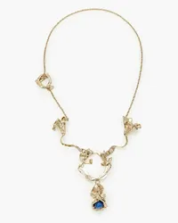 Valentino Garavani Gold-tone stone necklace - Metallic Metallic